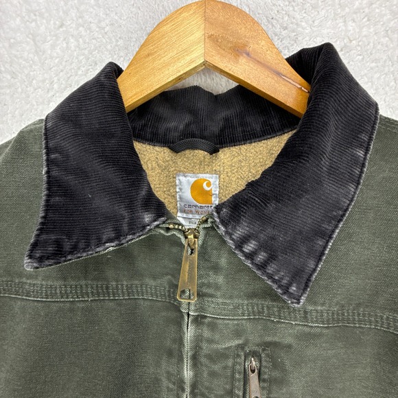 Carhartt Sandstone Ridge Coat Sherpa Lined Womens Medium WC061 MOS Moss Green - Picture 10 of 14